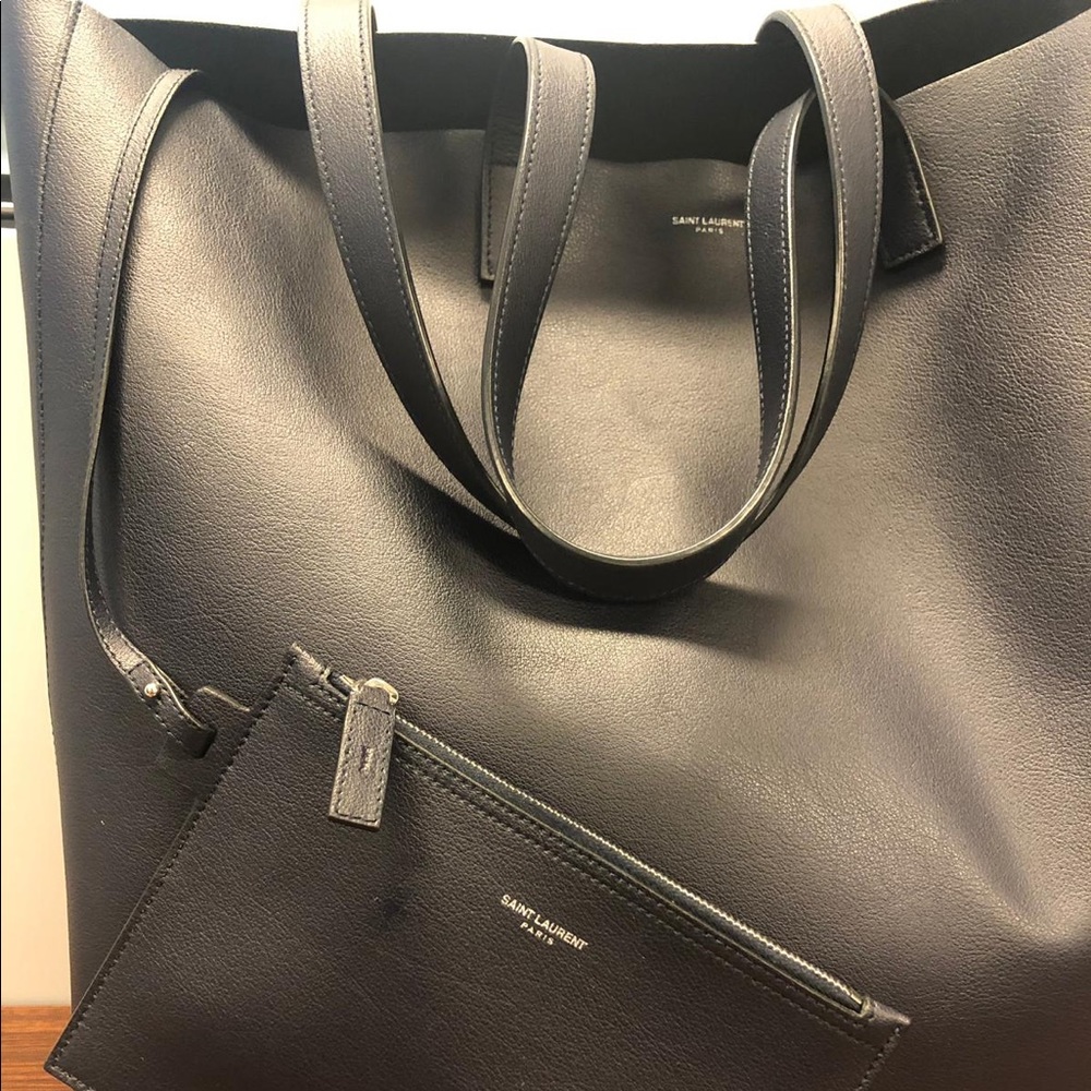 YSL North South Tote bag Navy. Almost brand new